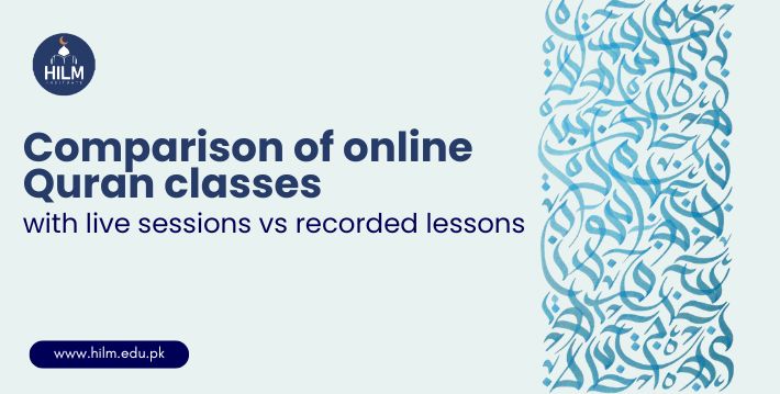 Compare live 1-on-1 online Quran sessions with recorded lessons. Discover the pros, cons, and pedagogical value of both setups for UK Muslim students.