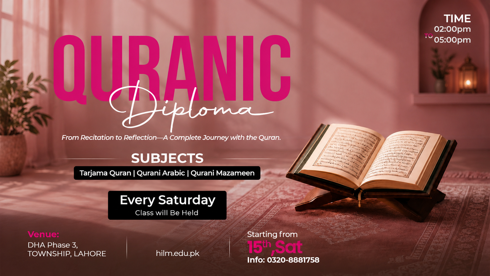Quranic Diploma Course for girls